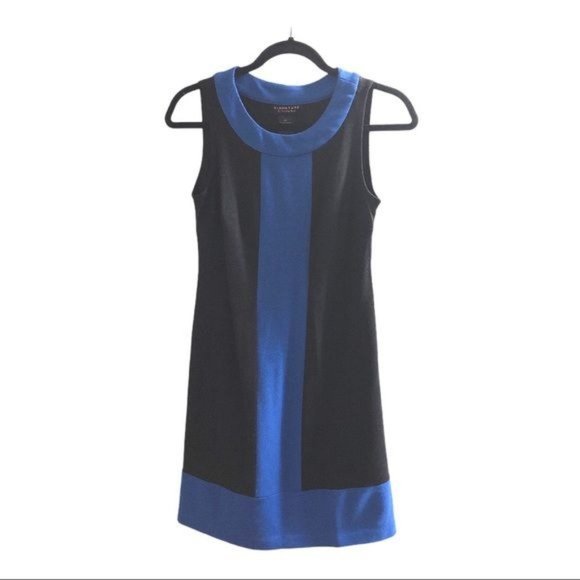 Signature by Robbie Bee Black Blue Trim Dress 4P - Picture 1 of 4